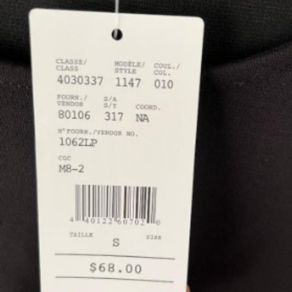 Linea Domani Black Scoop Neck top with Flute Sleeves - Picture 4 of 5